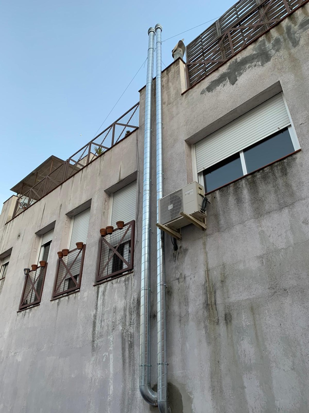 Climatización en fachada