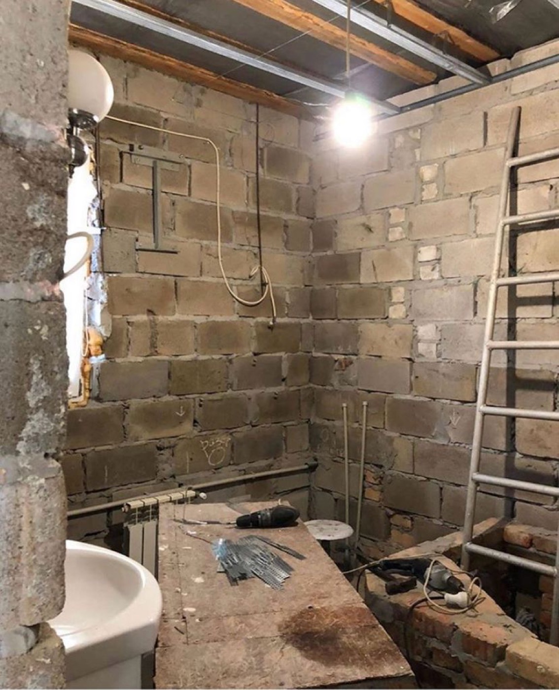 Baño antes de la rehabilitación