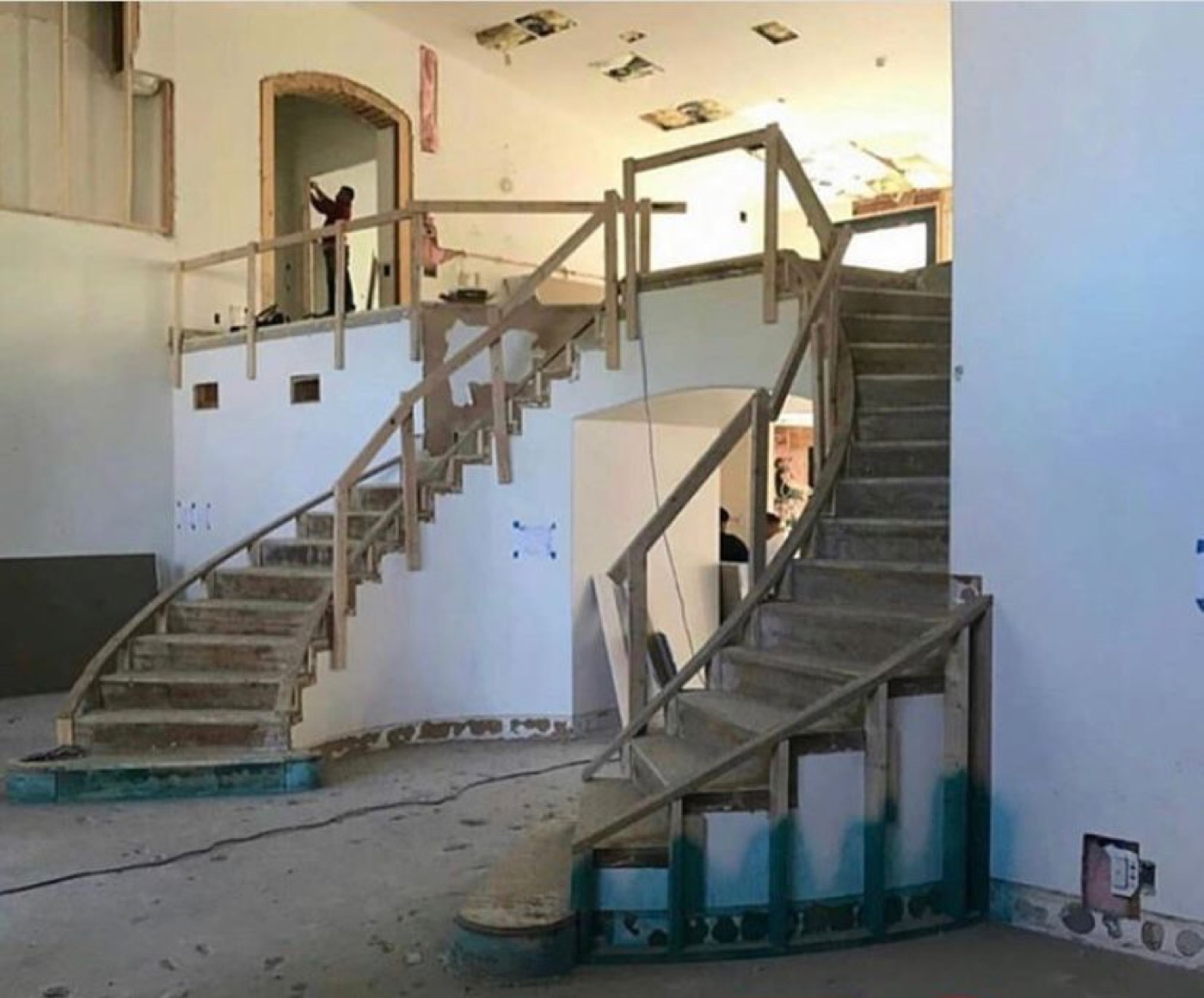 Escalera antes de la reforma